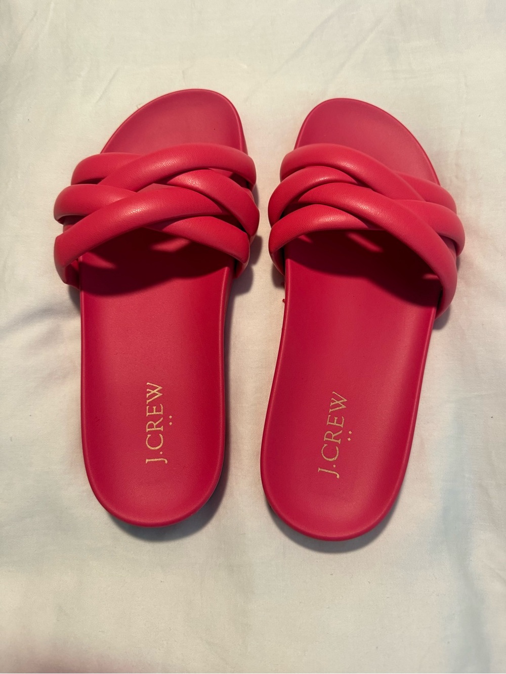 J.Crew Women's Braided Slide Sandals in Pink—Never worn!